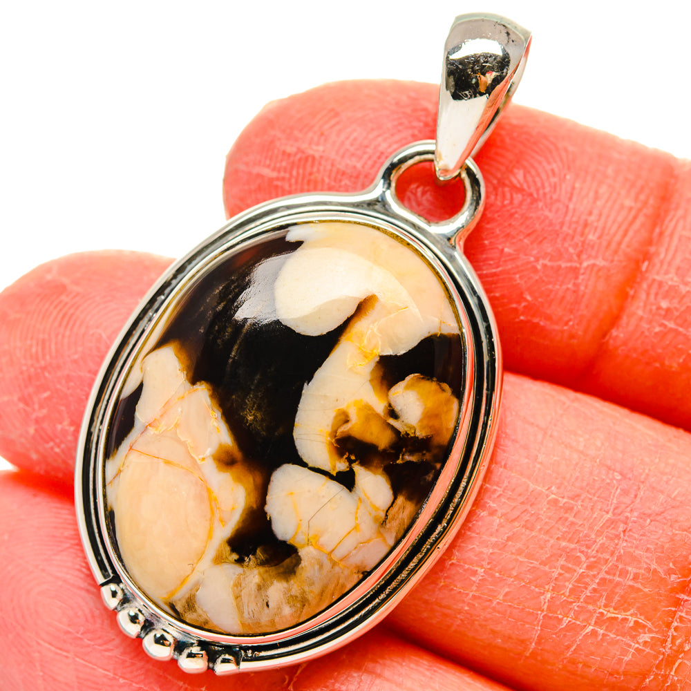 Peanut Wood Jasper Pendants handcrafted by Anasilvercos - PD17293