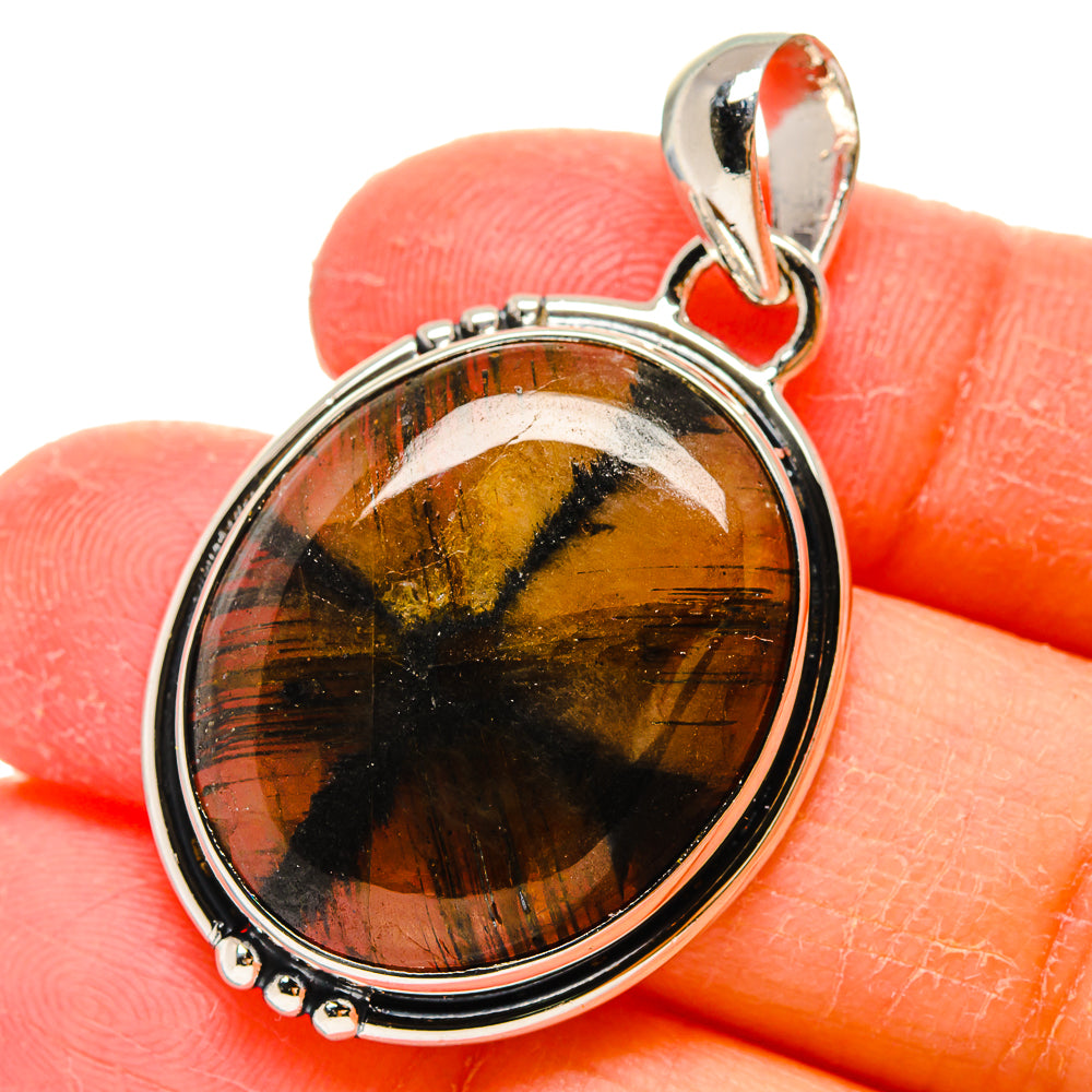 Chiastolite Pendants handcrafted by Anasilvercos - PD17320