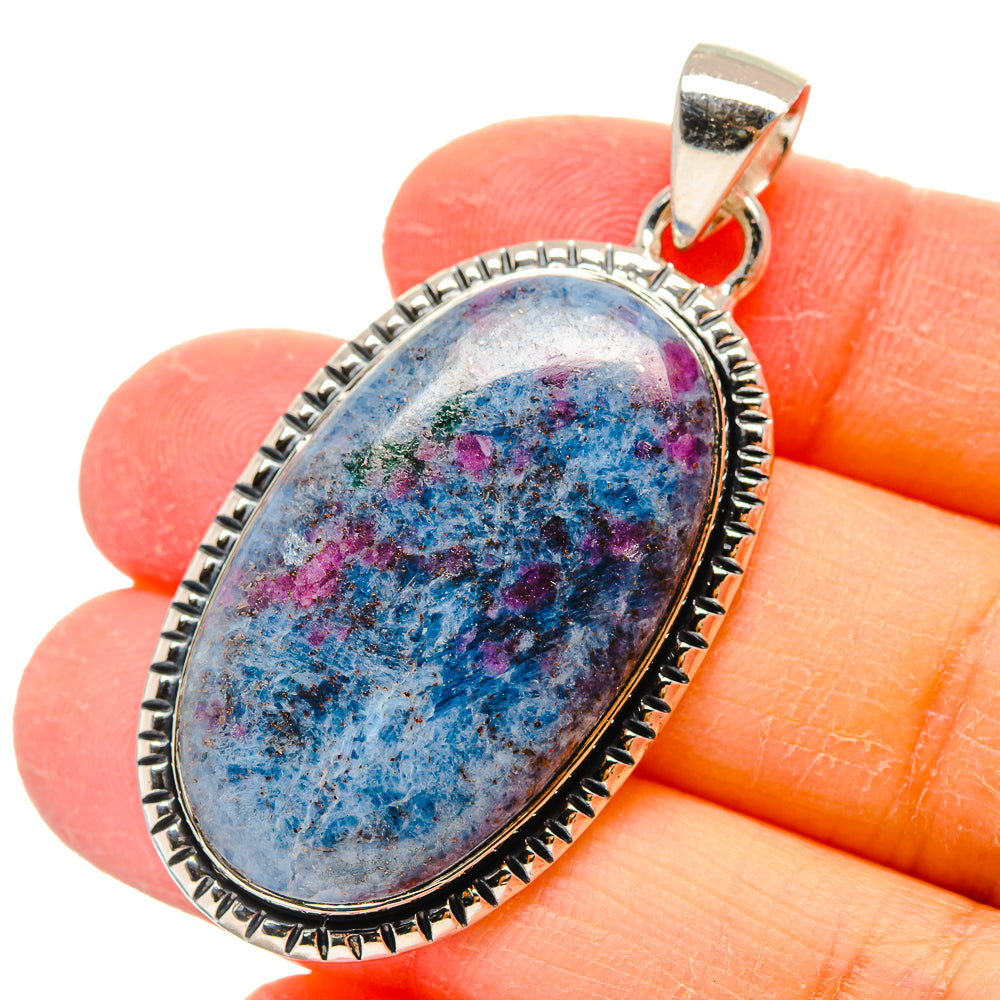 Ruby Fuchsite Pendants handcrafted by Anasilvercos - PD17325