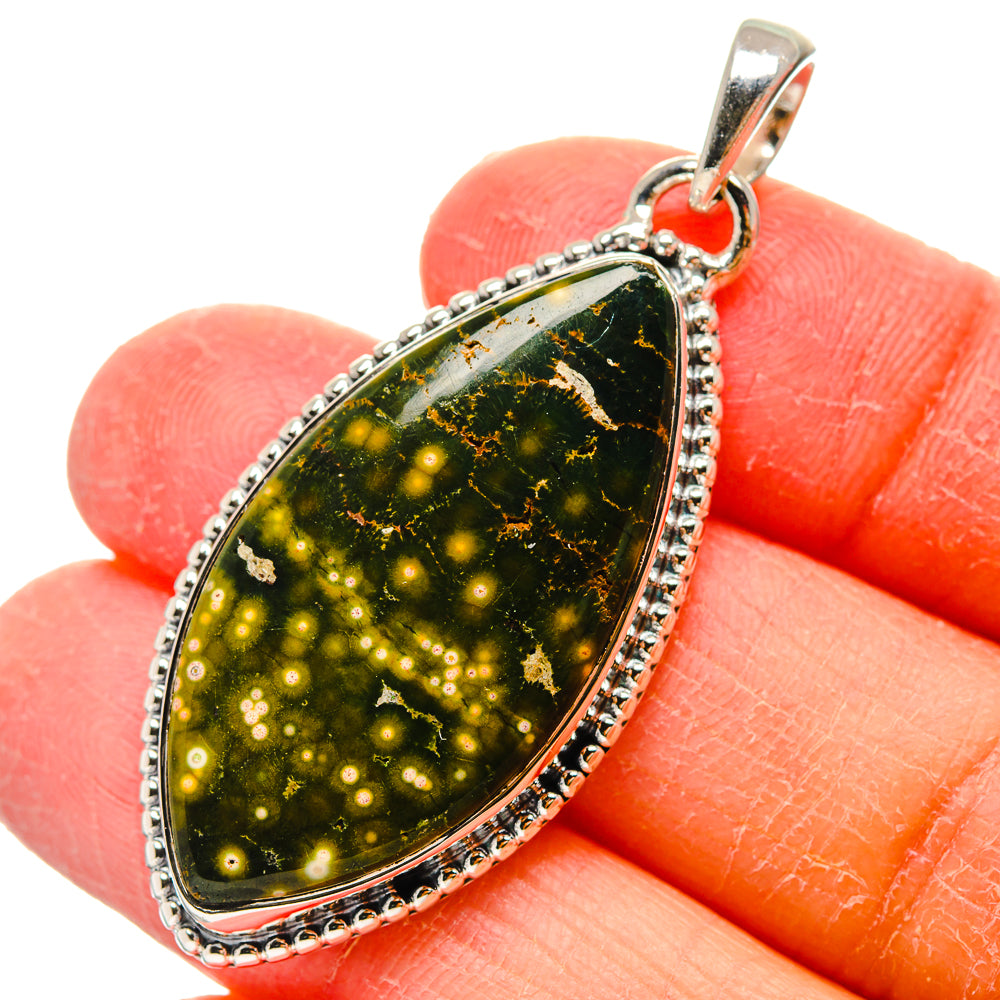 Ocean Jasper Pendants handcrafted by Anasilvercos - PD17341