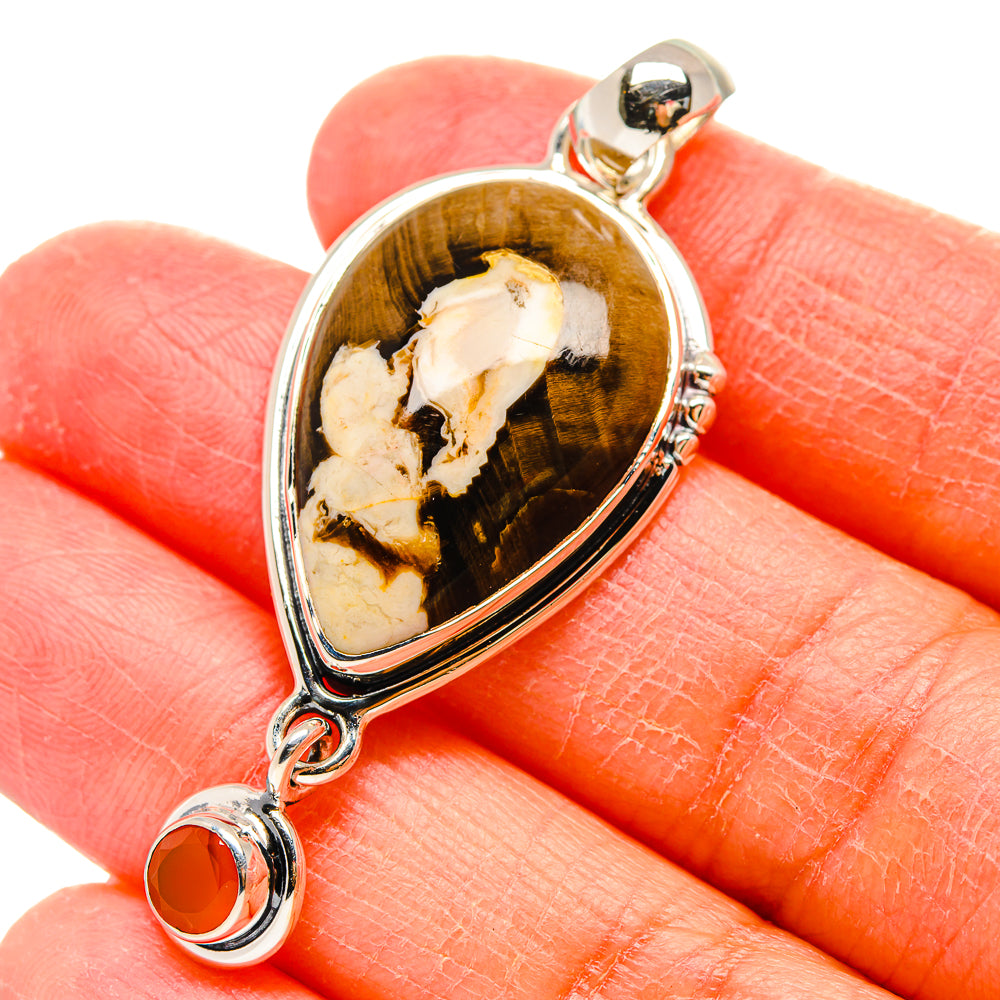 Peanut Wood Jasper Pendants handcrafted by Anasilvercos - PD17345