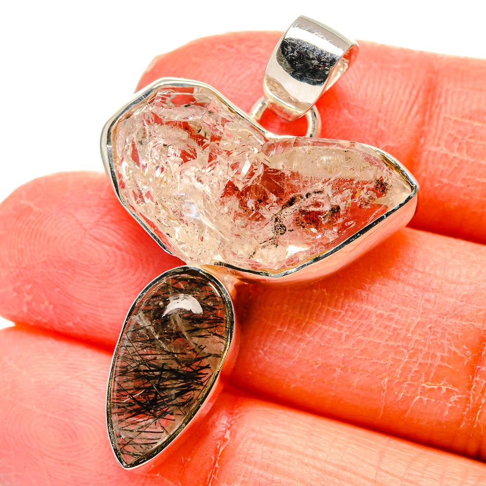 Herkimer Diamond Pendants handcrafted by Anasilvercos - PD17354