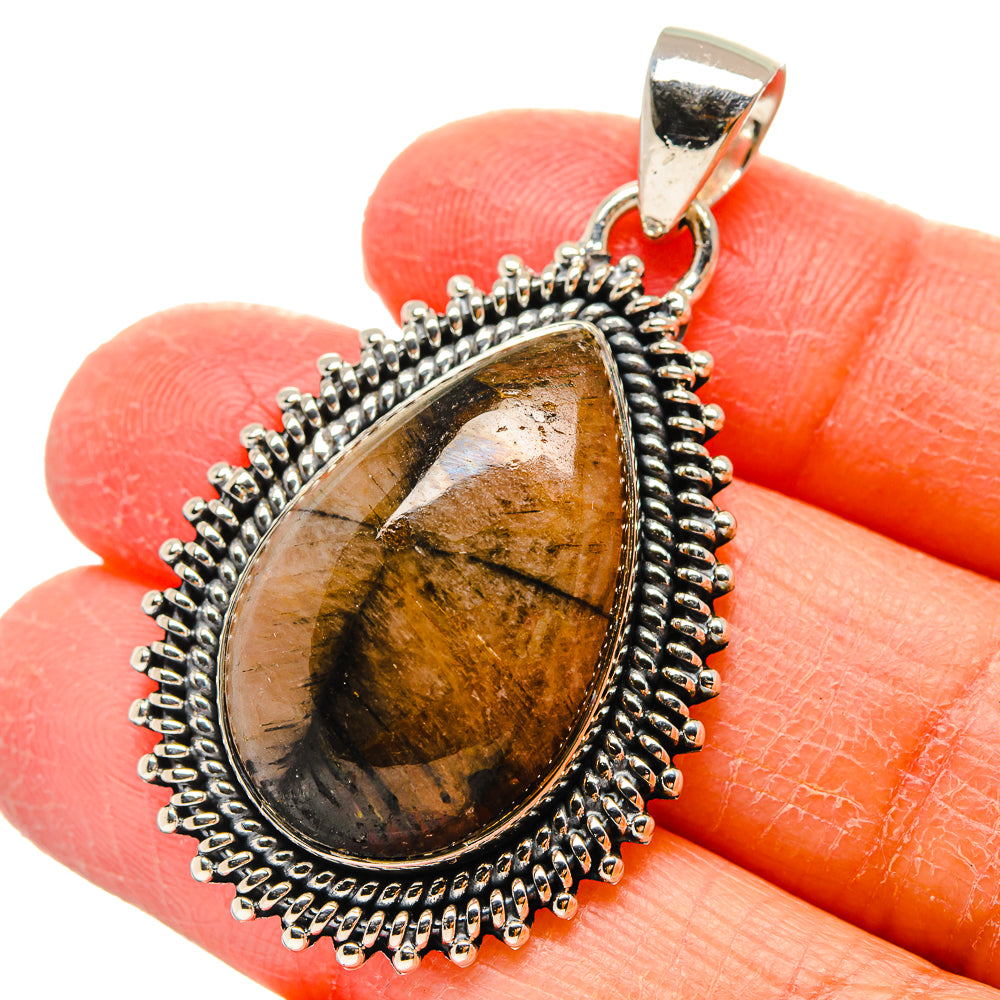 Chiastolite Pendants handcrafted by Anasilvercos - PD17360