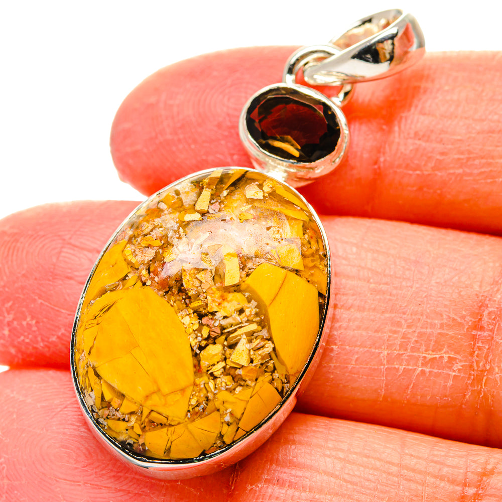 Brecciated Mookaite Pendants handcrafted by Anasilvercos - PD17362