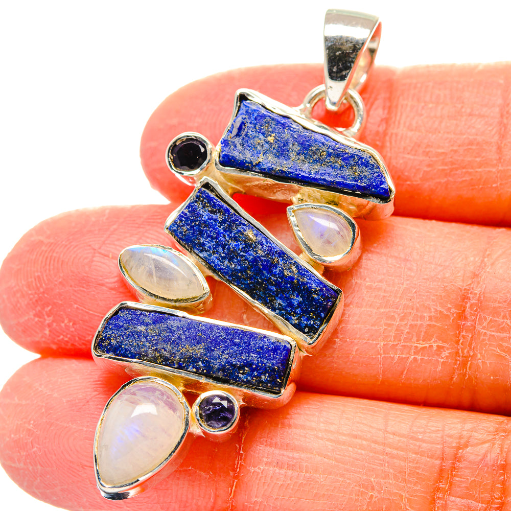 Lapis Lazuli Pendants handcrafted by Anasilvercos - PD17365