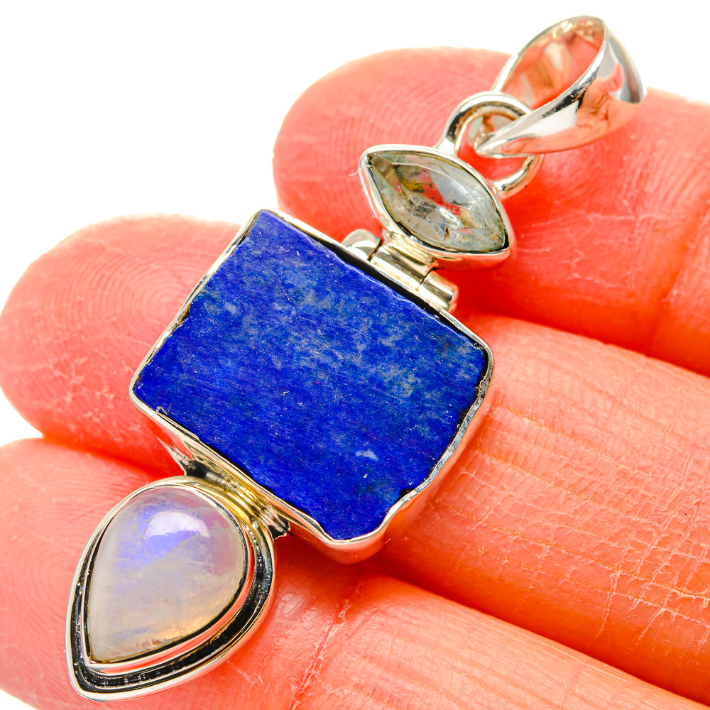 Lapis Lazuli Pendants handcrafted by Anasilvercos - PD17368