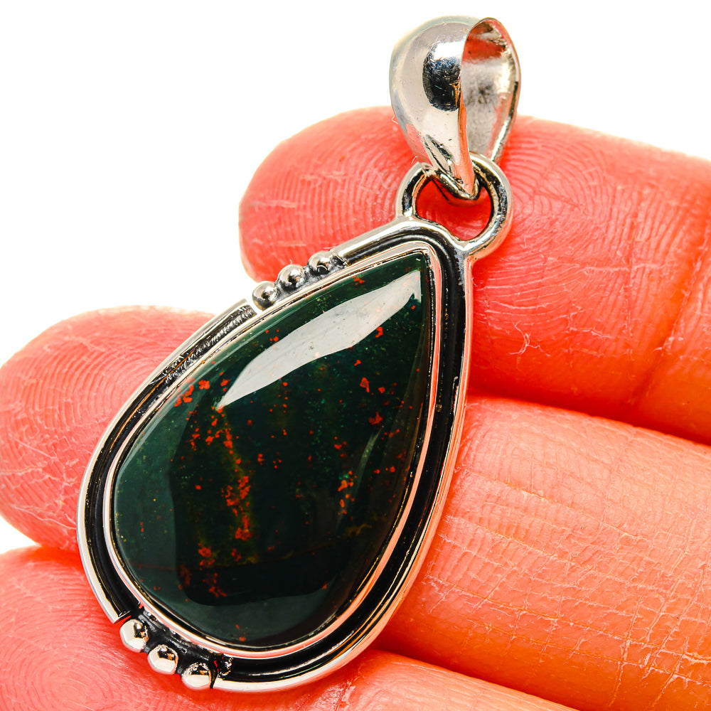 Bloodstone Pendants handcrafted by Anasilvercos - PD17369