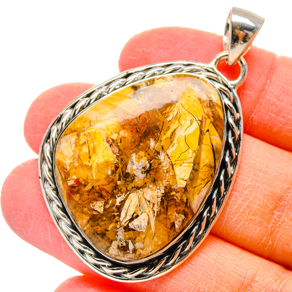 Brecciated Mookaite Pendants handcrafted by Anasilvercos - PD17371