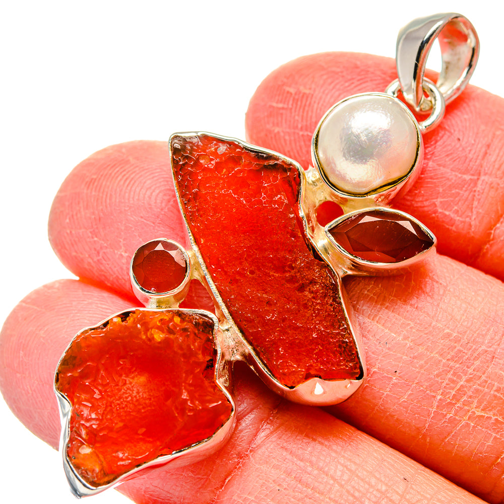 Carnelian Pendants handcrafted by Anasilvercos - PD17380