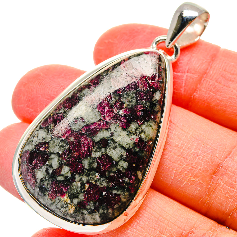 Russian Eudialyte Pendants handcrafted by Anasilvercos - PD17384