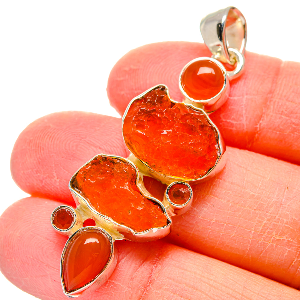 Carnelian Pendants handcrafted by Anasilvercos - PD17389