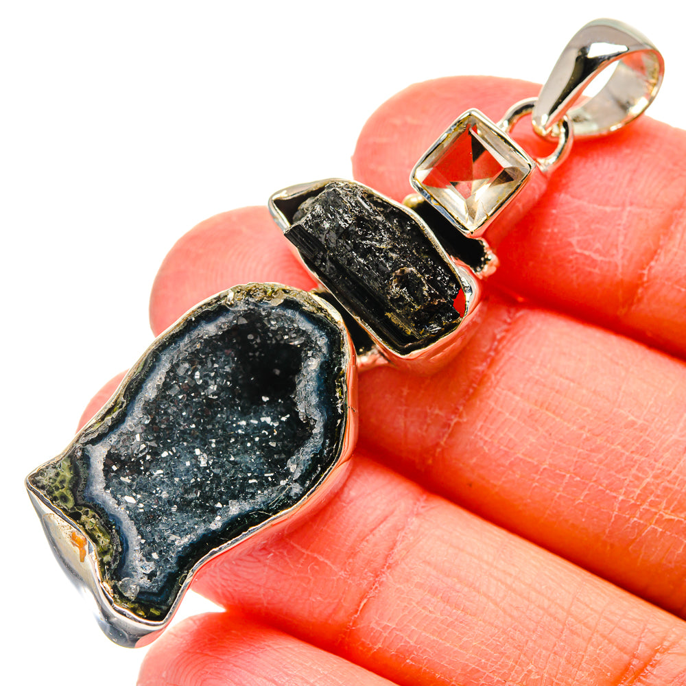 Coconut Geode Druzy Pendants handcrafted by Anasilvercos - PD17390