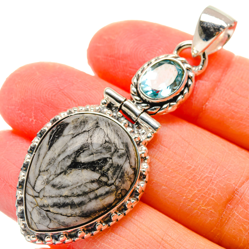 Pinolith Jasper Pendants handcrafted by Anasilvercos - PD17399