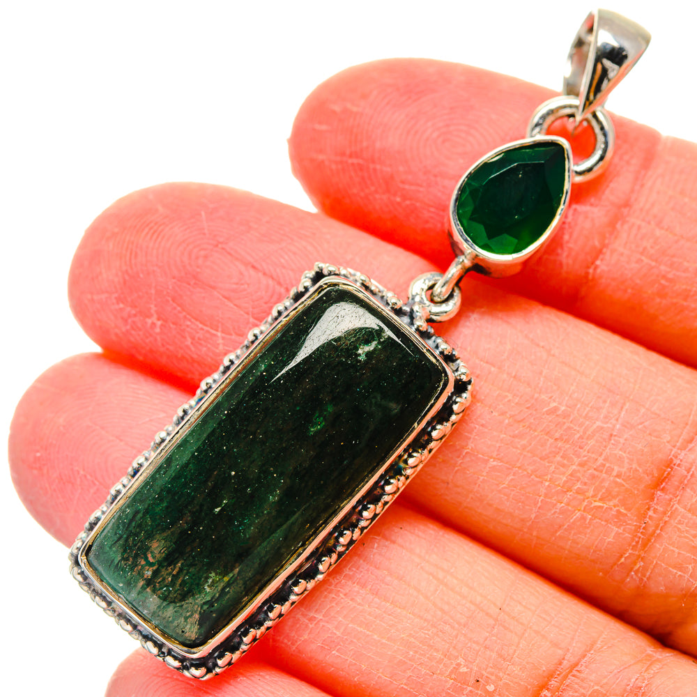 Green Aventurine Pendants handcrafted by Anasilvercos - PD17400