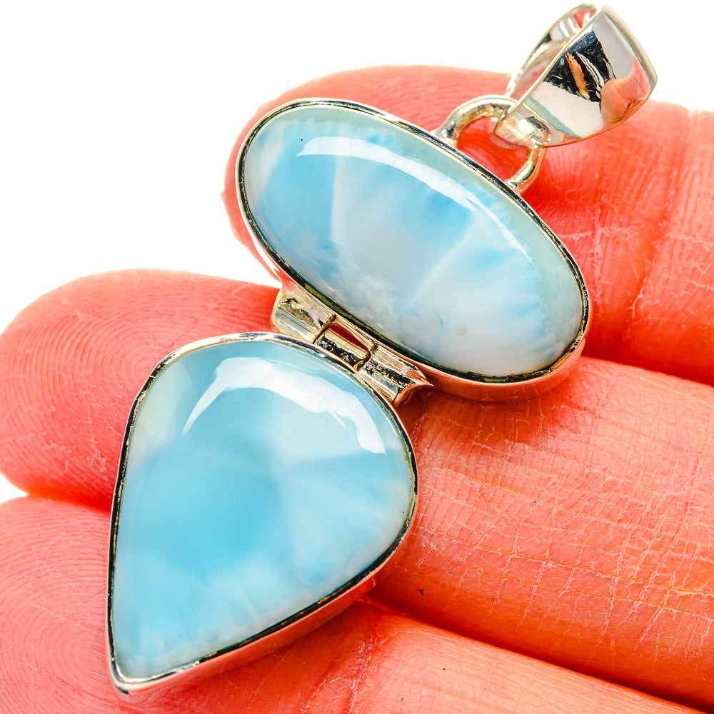 Larimar Pendants handcrafted by Anasilvercos - PD17406