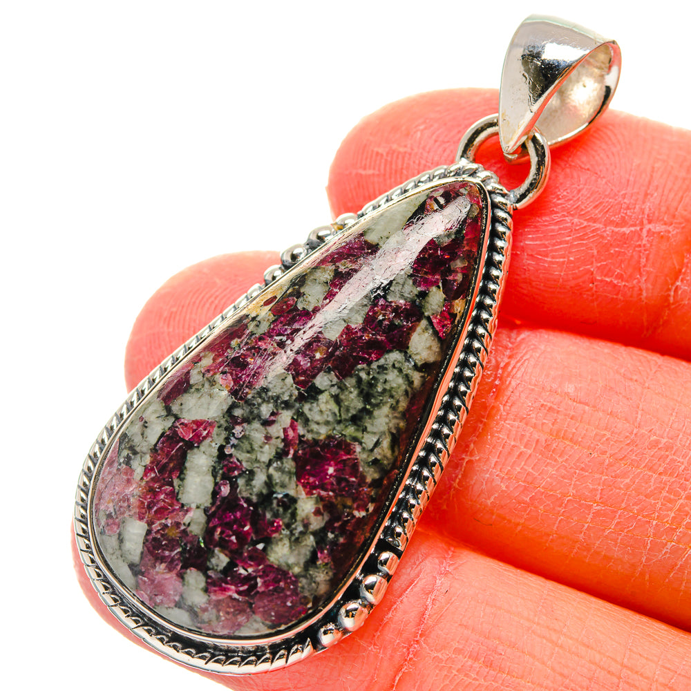 Russian Eudialyte Pendants handcrafted by Anasilvercos - PD17410