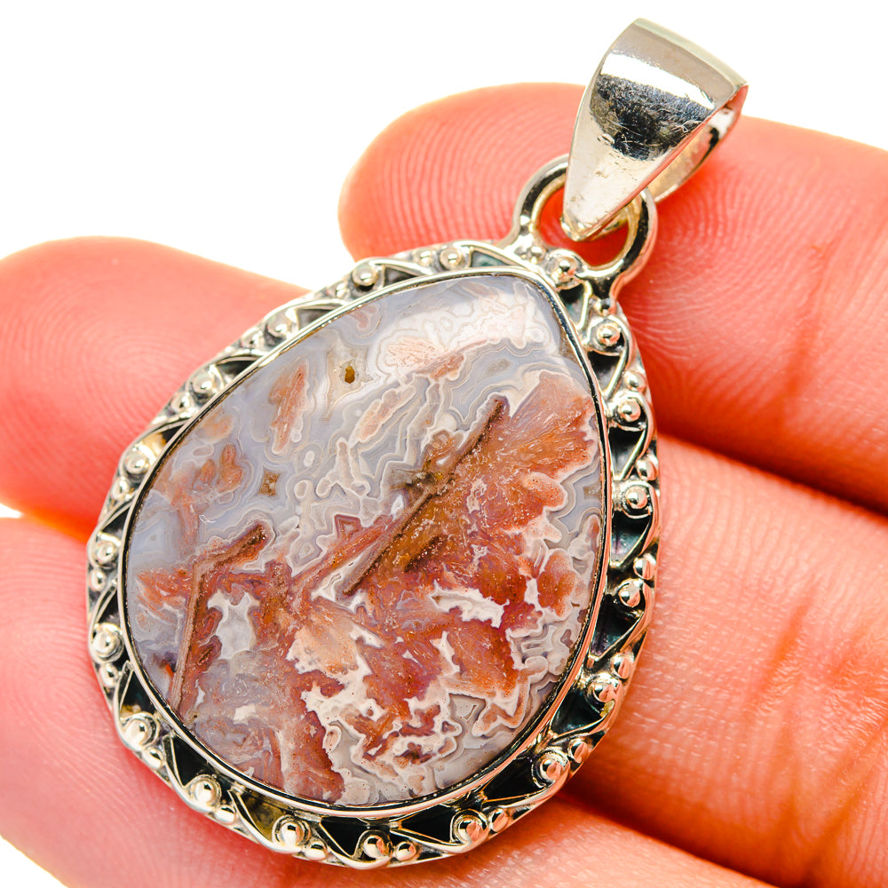 Turkish Tube Agate Pendants handcrafted by Anasilvercos - PD17426