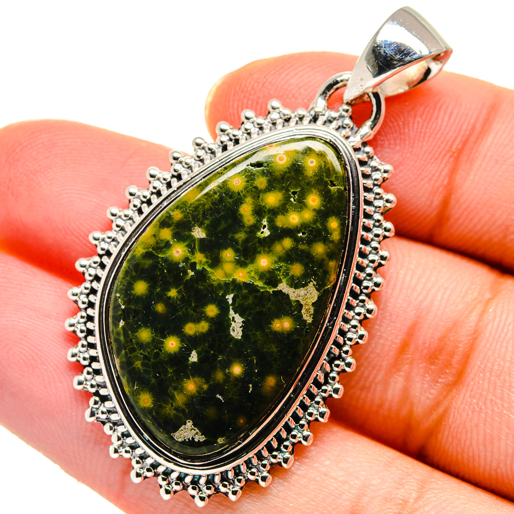 Ocean Jasper Pendants handcrafted by Anasilvercos - PD17428