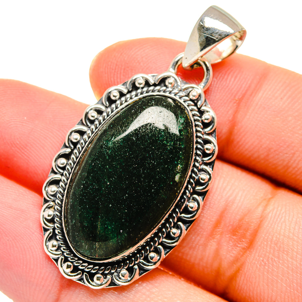 Green Aventurine Pendants handcrafted by Anasilvercos - PD17434