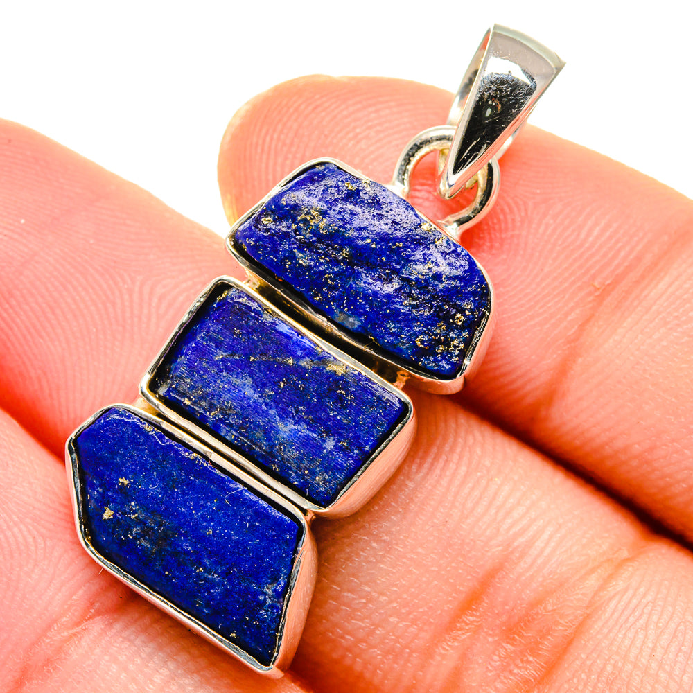 Lapis Lazuli Pendants handcrafted by Anasilvercos - PD17436