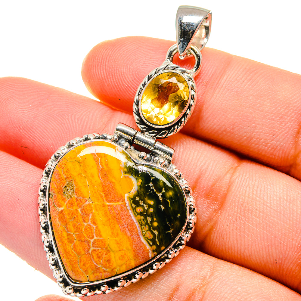 Ocean Jasper Pendants handcrafted by Anasilvercos - PD17438