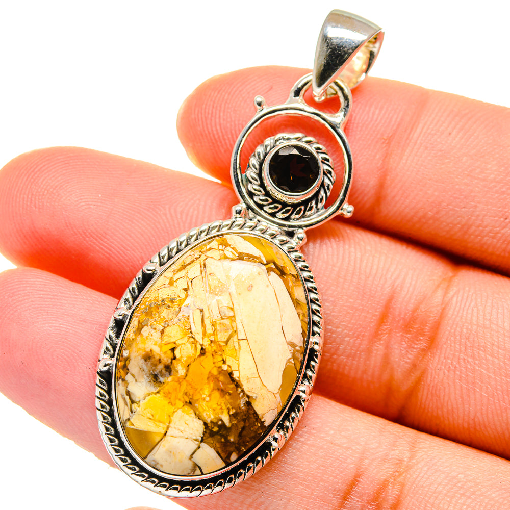 Brecciated Mookaite Pendants handcrafted by Anasilvercos - PD17439