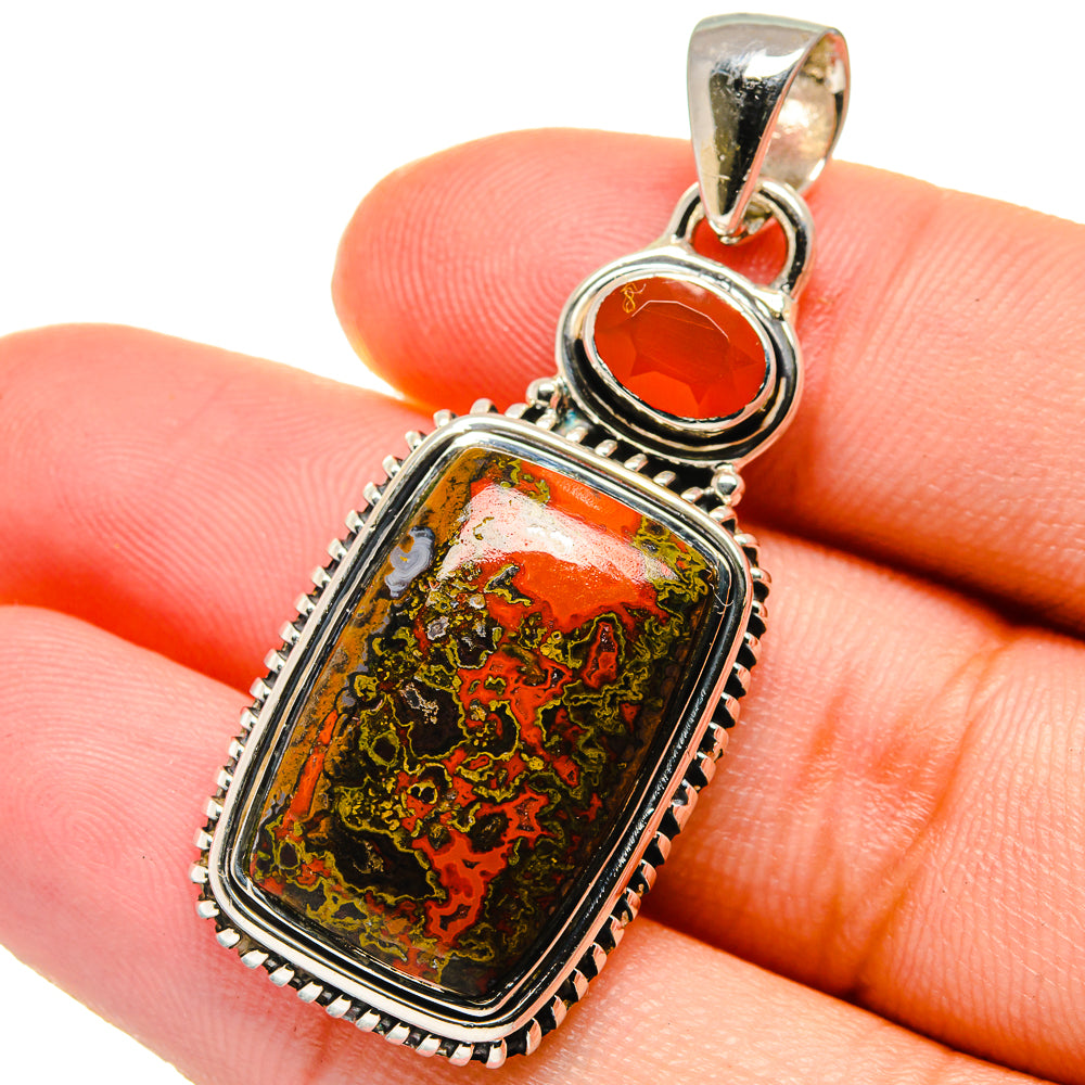 Mahogany Obsidian Pendants handcrafted by Anasilvercos - PD17446