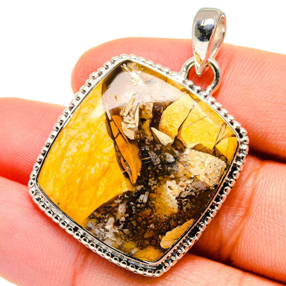 Brecciated Mookaite Pendants handcrafted by Anasilvercos - PD17461