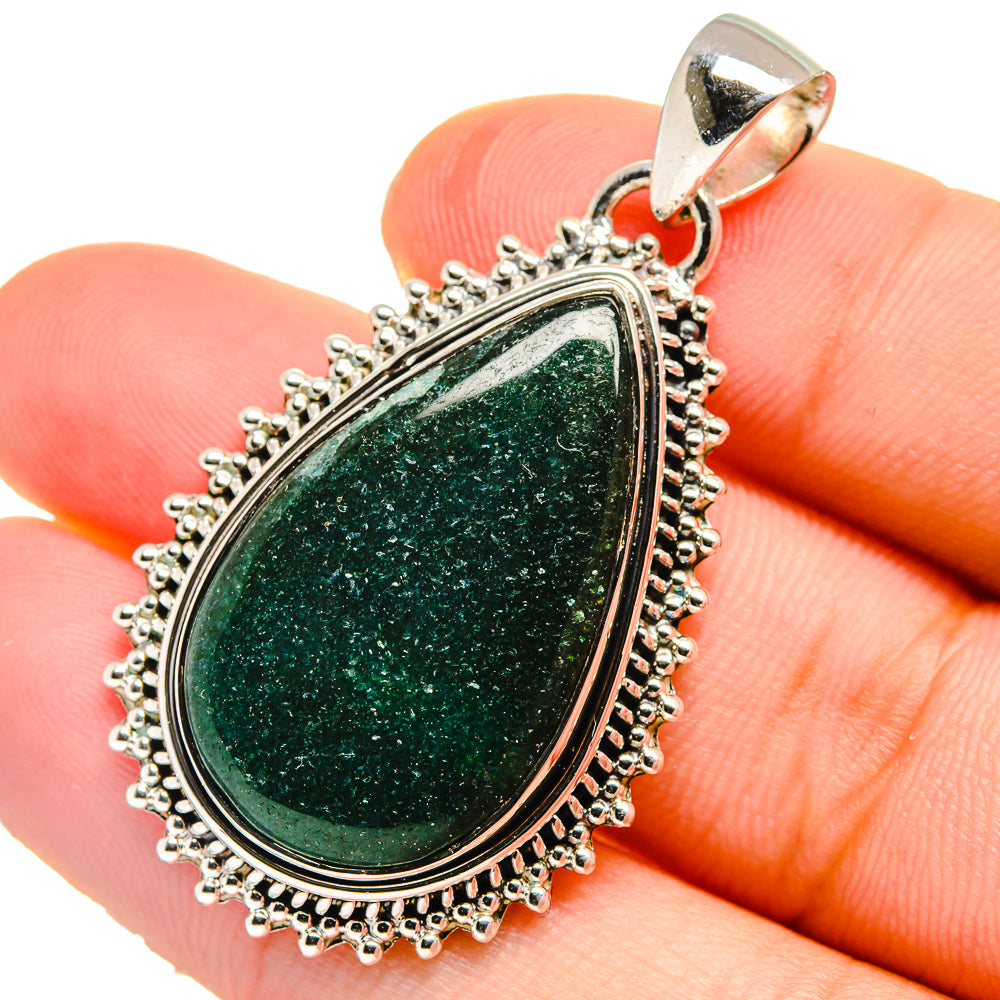 Green Aventurine Pendants handcrafted by Anasilvercos - PD17466