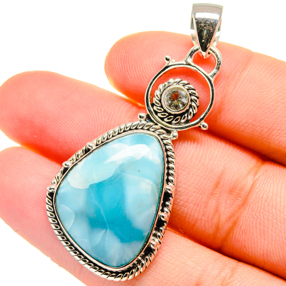 Larimar Pendants handcrafted by Anasilvercos - PD17476