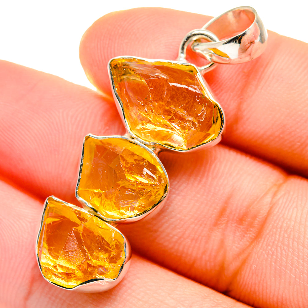 Citrine Pendants handcrafted by Anasilvercos - PD17477