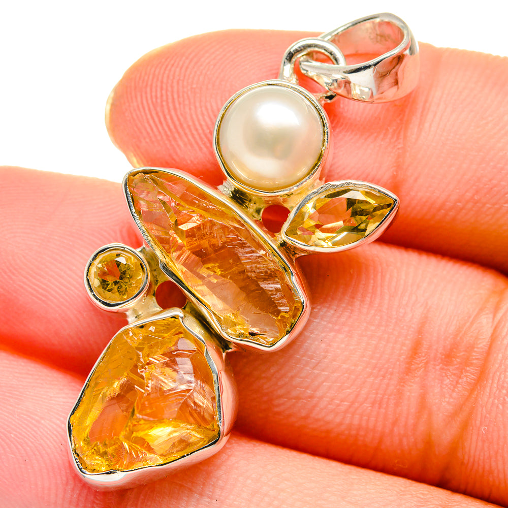 Citrine Pendants handcrafted by Anasilvercos - PD17480