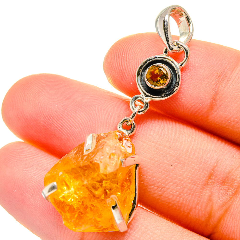 Citrine Pendants handcrafted by Anasilvercos - PD17494