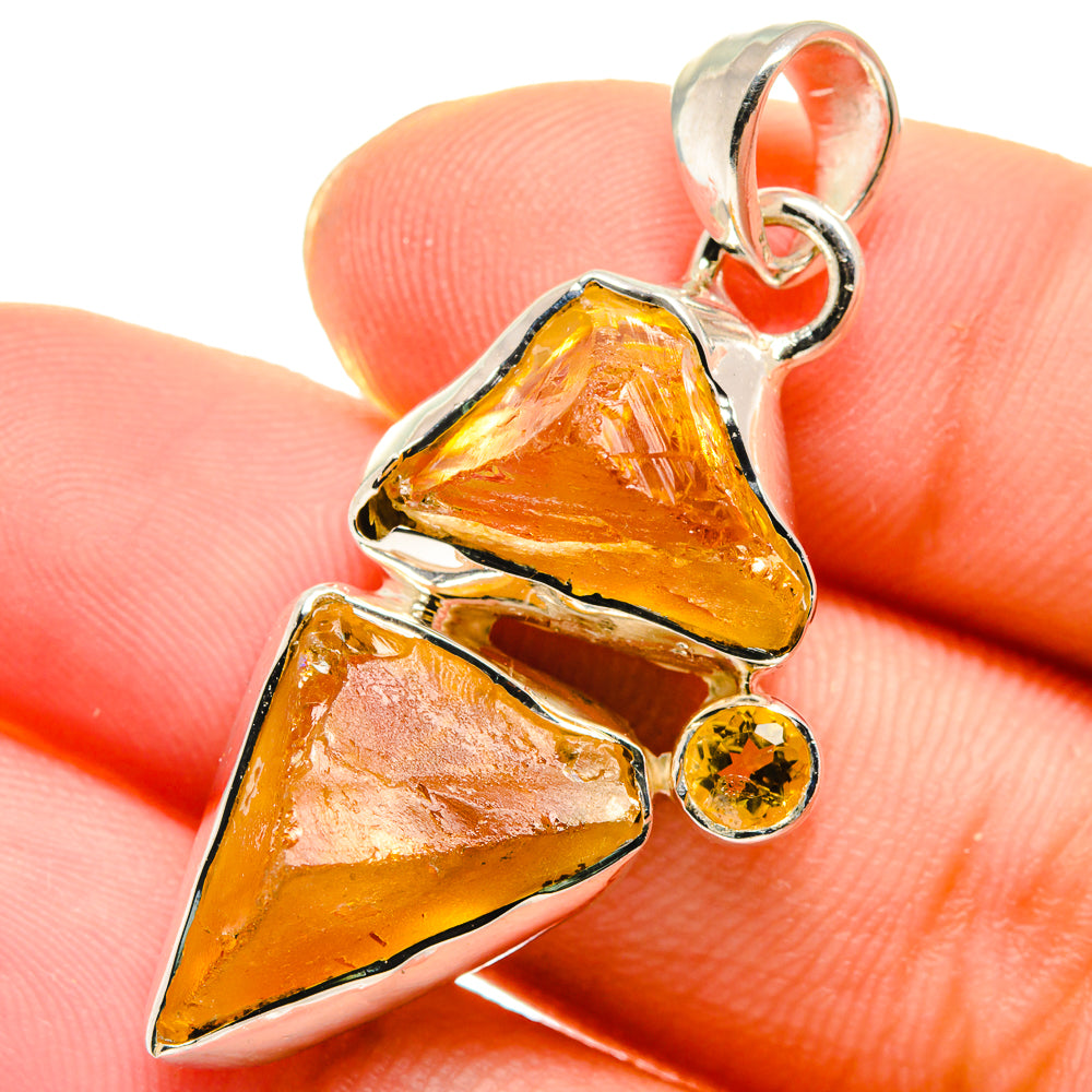 Citrine Pendants handcrafted by Anasilvercos - PD17495