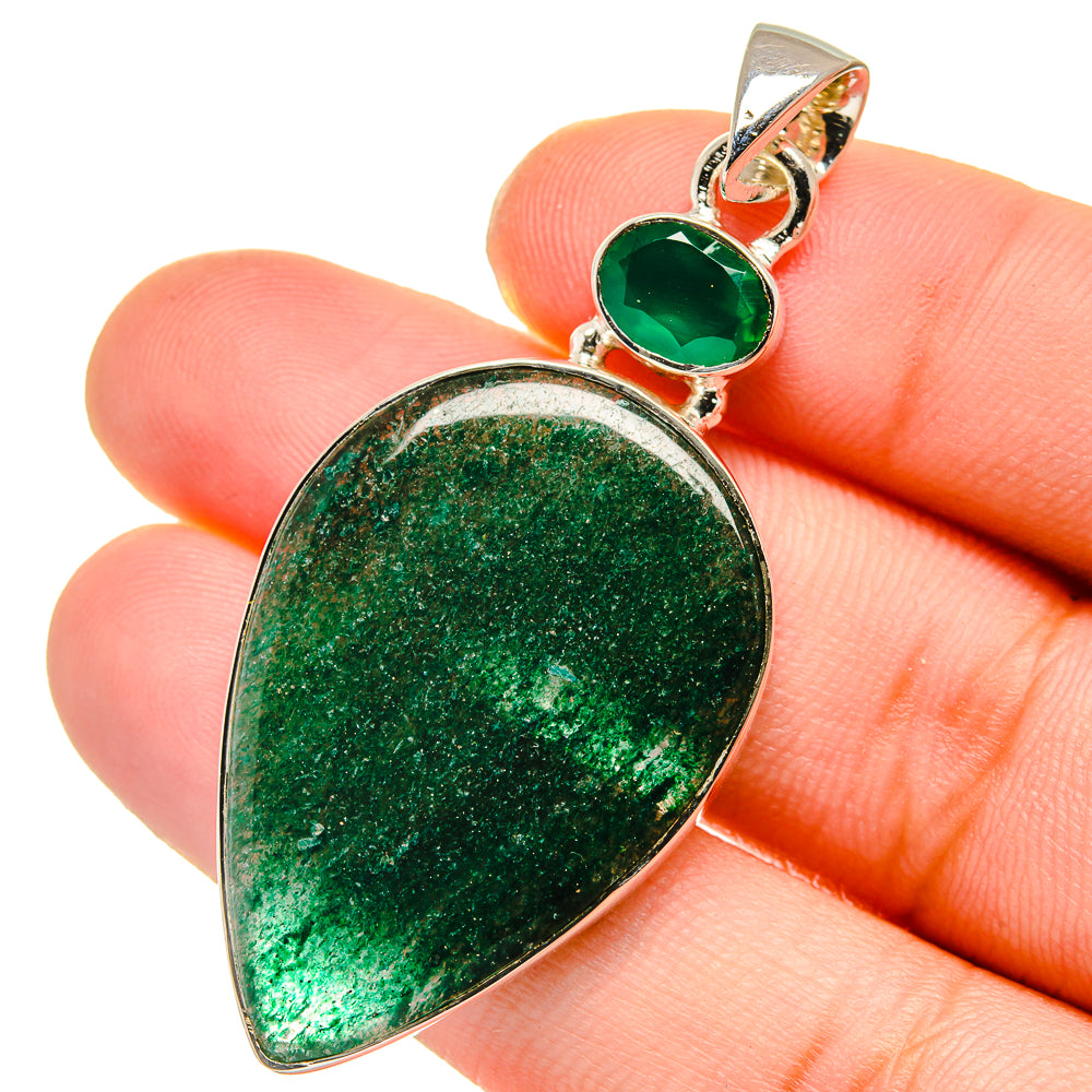 Green Aventurine Pendants handcrafted by Anasilvercos - PD17497