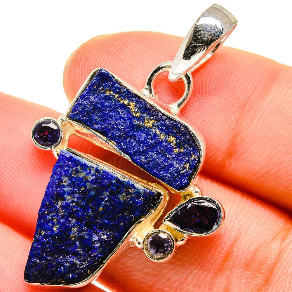 Lapis Lazuli Pendants handcrafted by Anasilvercos - PD17504