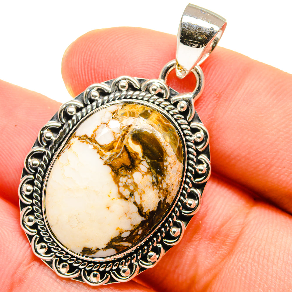 Peanut Wood Jasper Pendants handcrafted by Anasilvercos - PD17510
