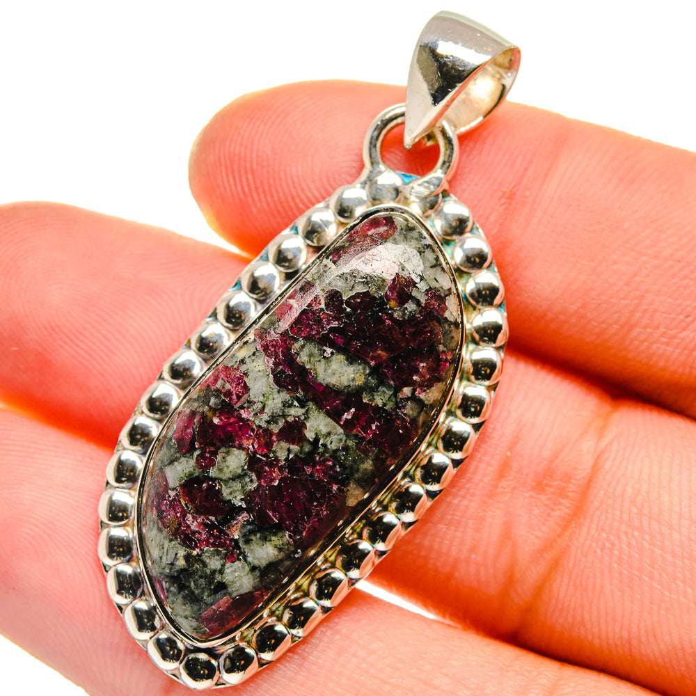 Russian Eudialyte Pendants handcrafted by Anasilvercos - PD17514
