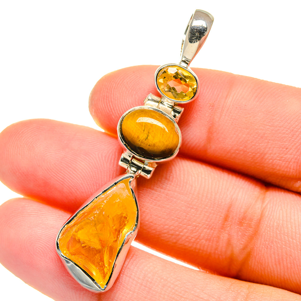 Citrine Pendants handcrafted by Anasilvercos - PD17529