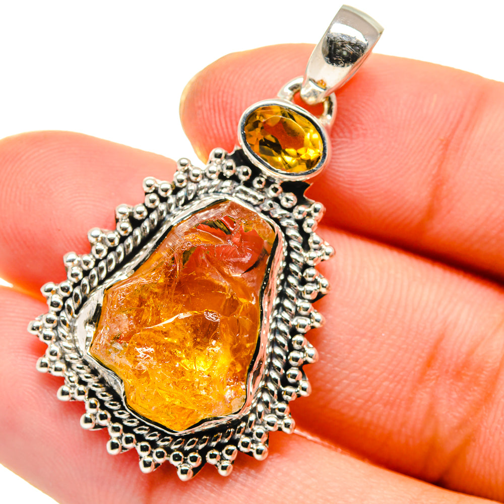 Citrine Pendants handcrafted by Anasilvercos - PD17534