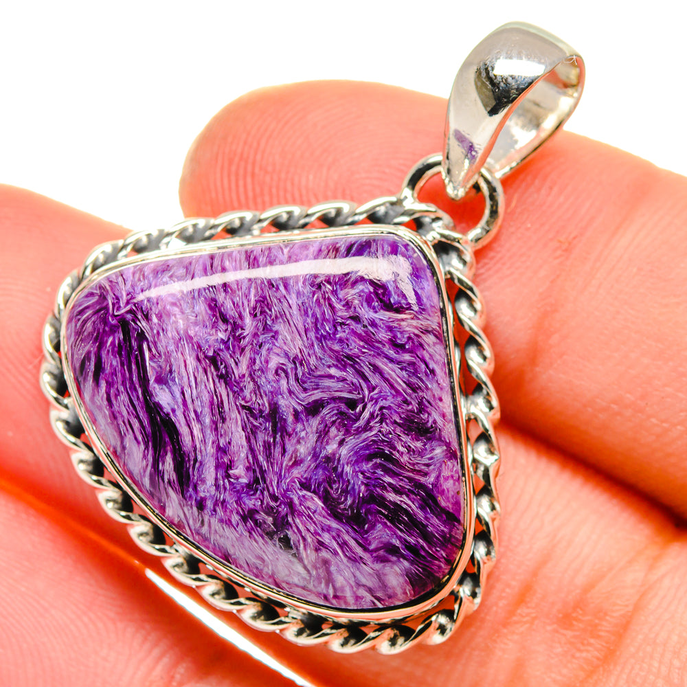 Charoite Pendants handcrafted by Anasilvercos - PD17538