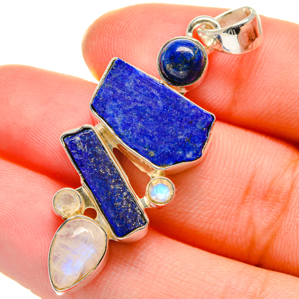 Lapis Lazuli Pendants handcrafted by Anasilvercos - PD17545