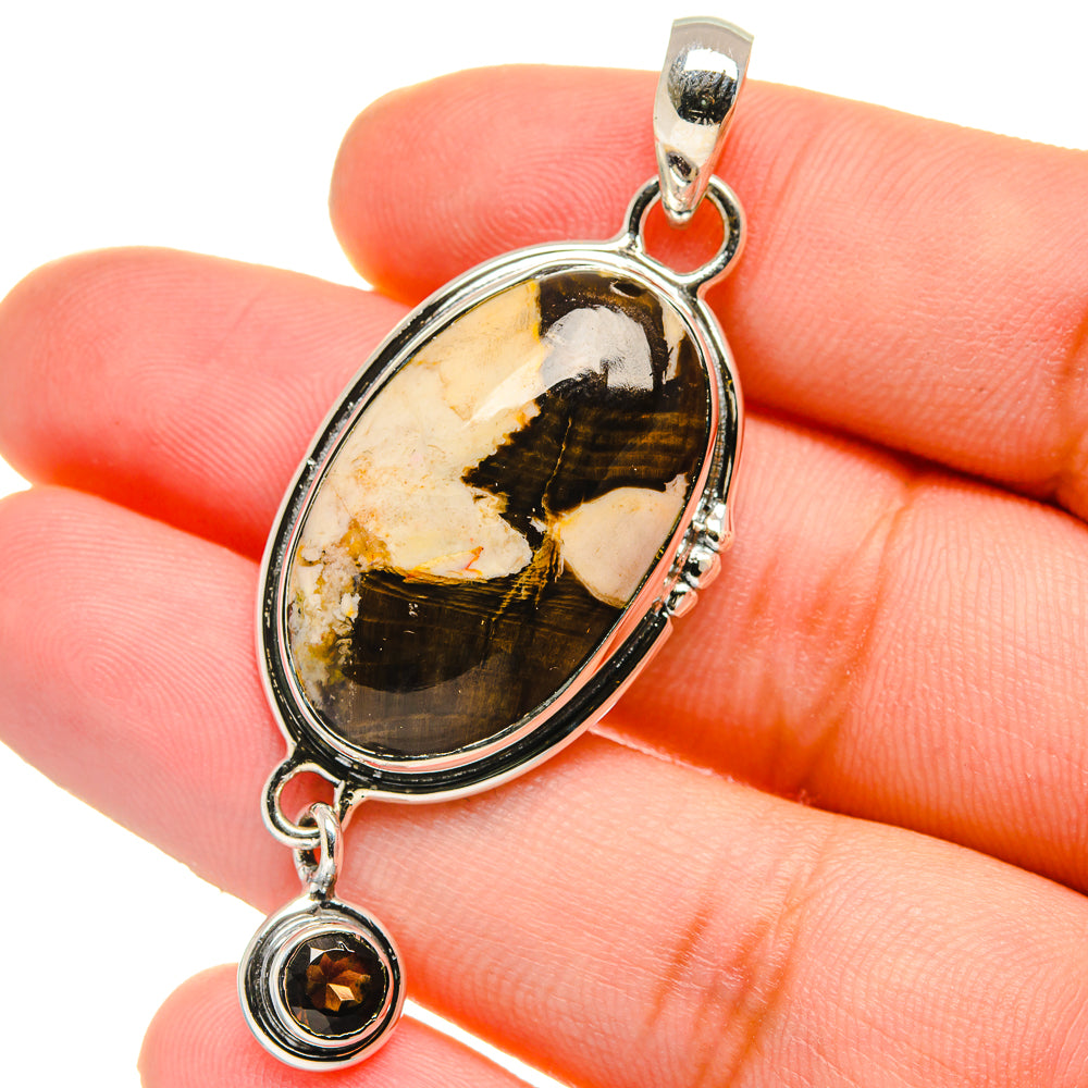 Peanut Wood Jasper Pendants handcrafted by Anasilvercos - PD17547