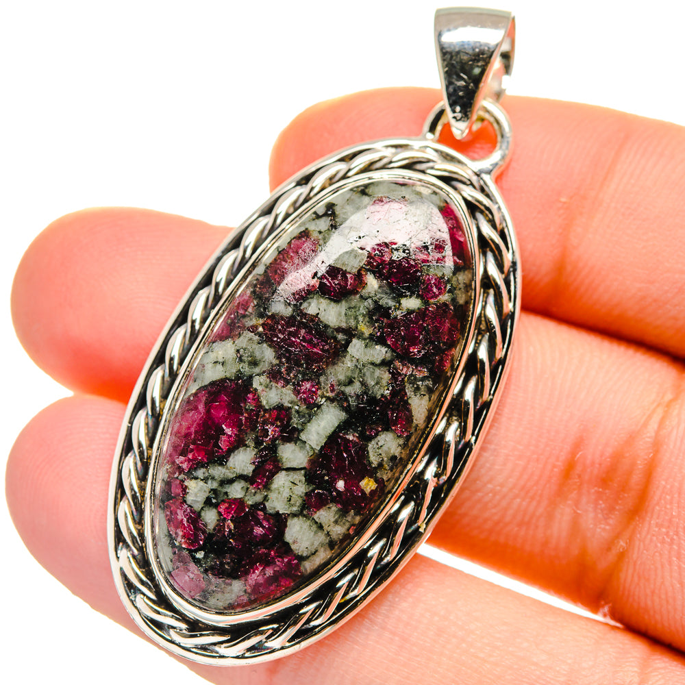 Russian Eudialyte Pendants handcrafted by Anasilvercos - PD17564