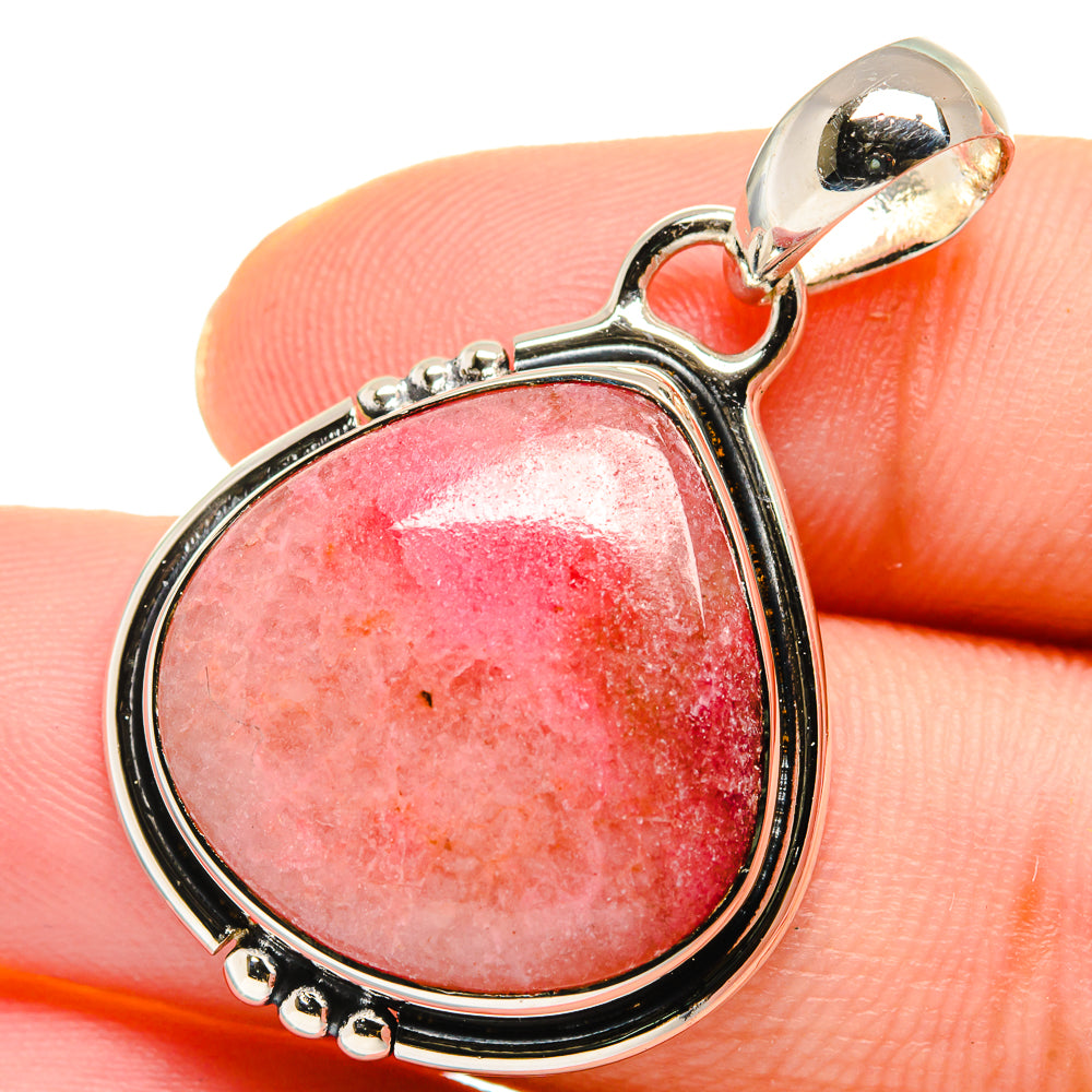 Pink Agate Pendants handcrafted by Anasilvercos - PD17569