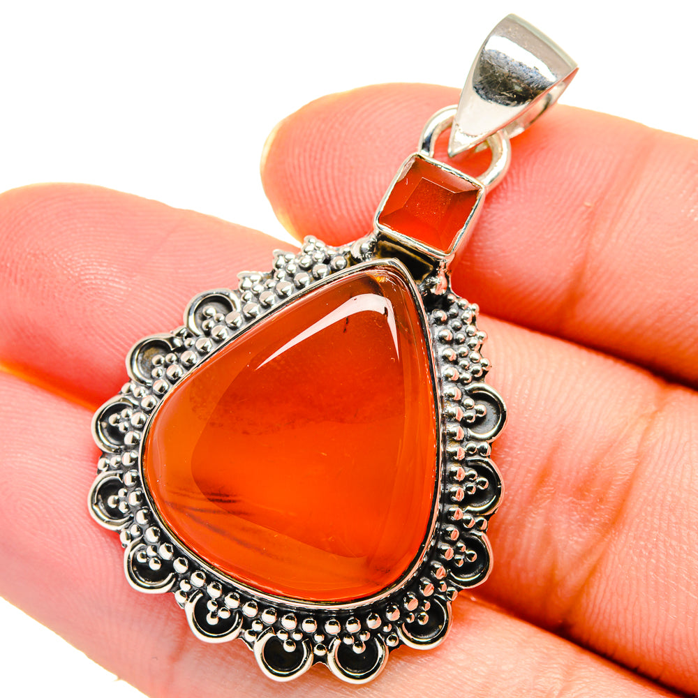 Carnelian Pendants handcrafted by Anasilvercos - PD17577