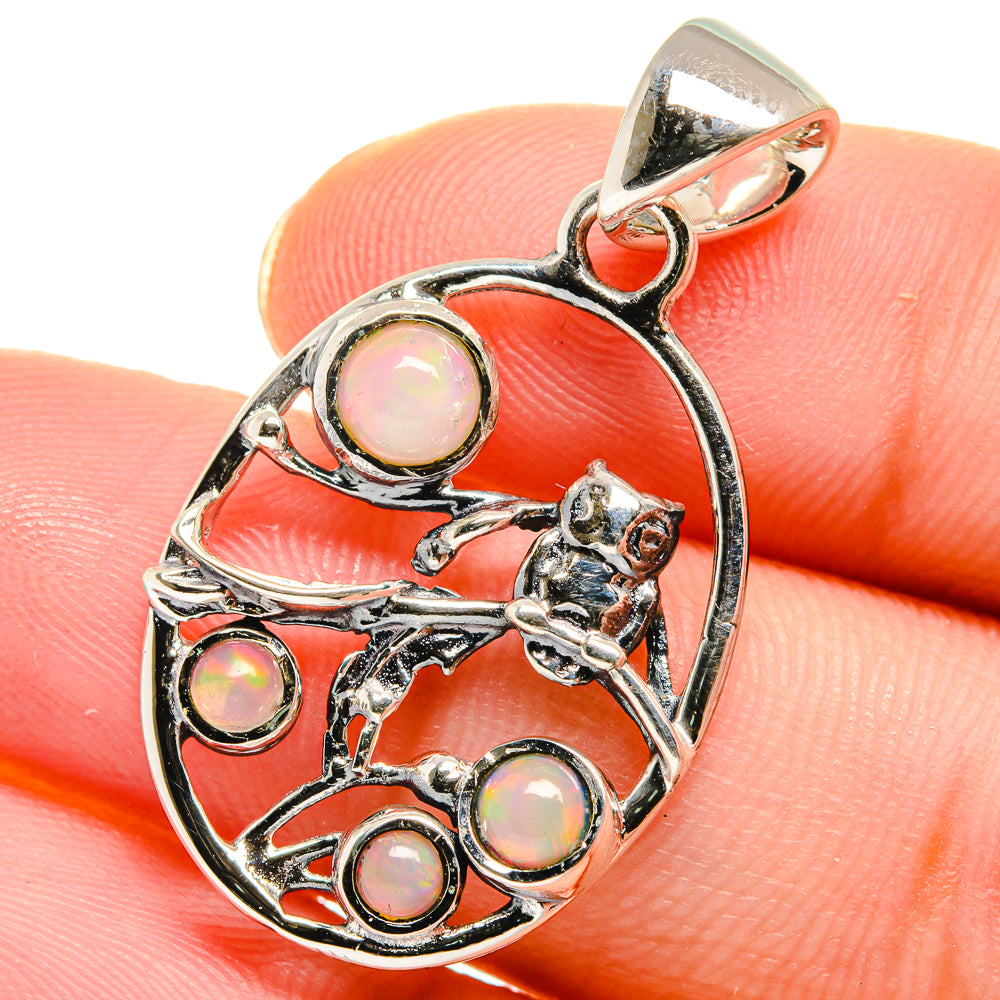 Rainbow Moonstone Pendants handcrafted by Anasilvercos - PD17578