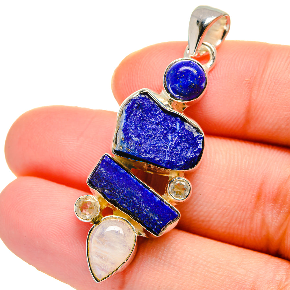 Lapis Lazuli Pendants handcrafted by Anasilvercos - PD17582