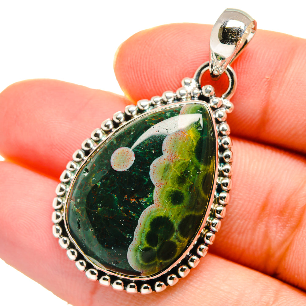 Ocean Jasper Pendants handcrafted by Anasilvercos - PD17585
