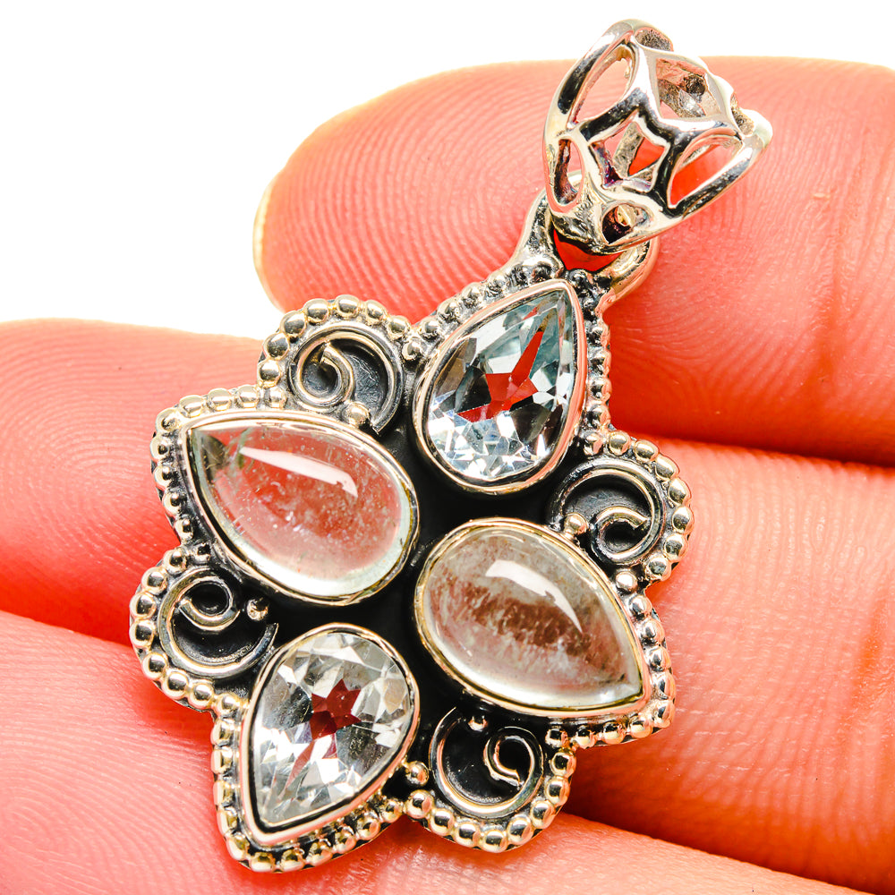 Aquamarine Pendants handcrafted by Anasilvercos - PD17587